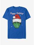 Marvel Hulk Happy Holidays T-Shirt, ROYAL, hi-res
