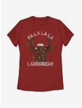 Star WarsChewie Fa La La Larrrrgh Womens T-Shirt, RED, hi-res