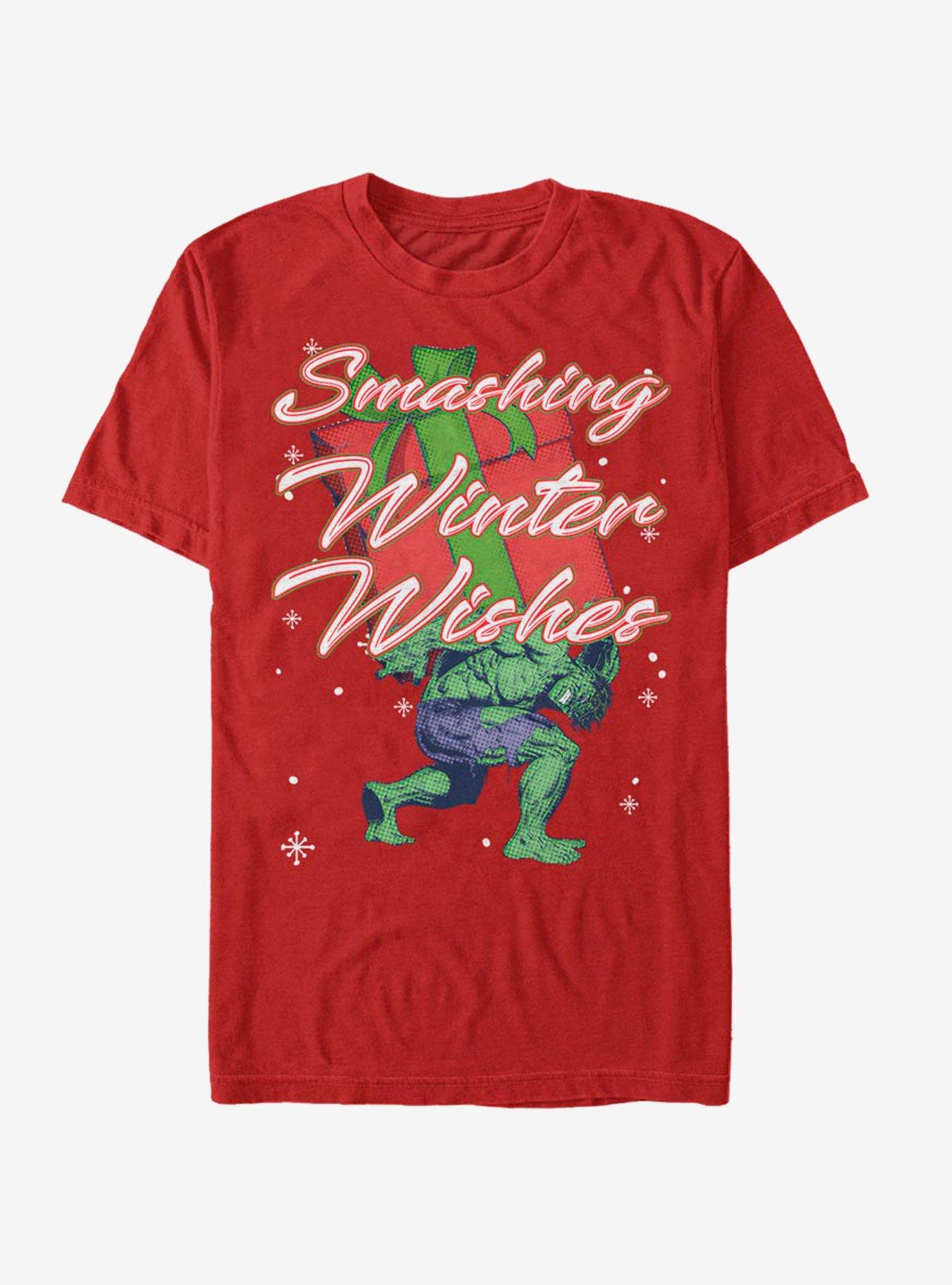 Marvel Hulk Smashing Winter T-Shirt, , hi-res