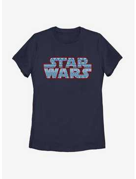 Star Wars Christmas Pattern Logo Womens T-Shirt, , hi-res