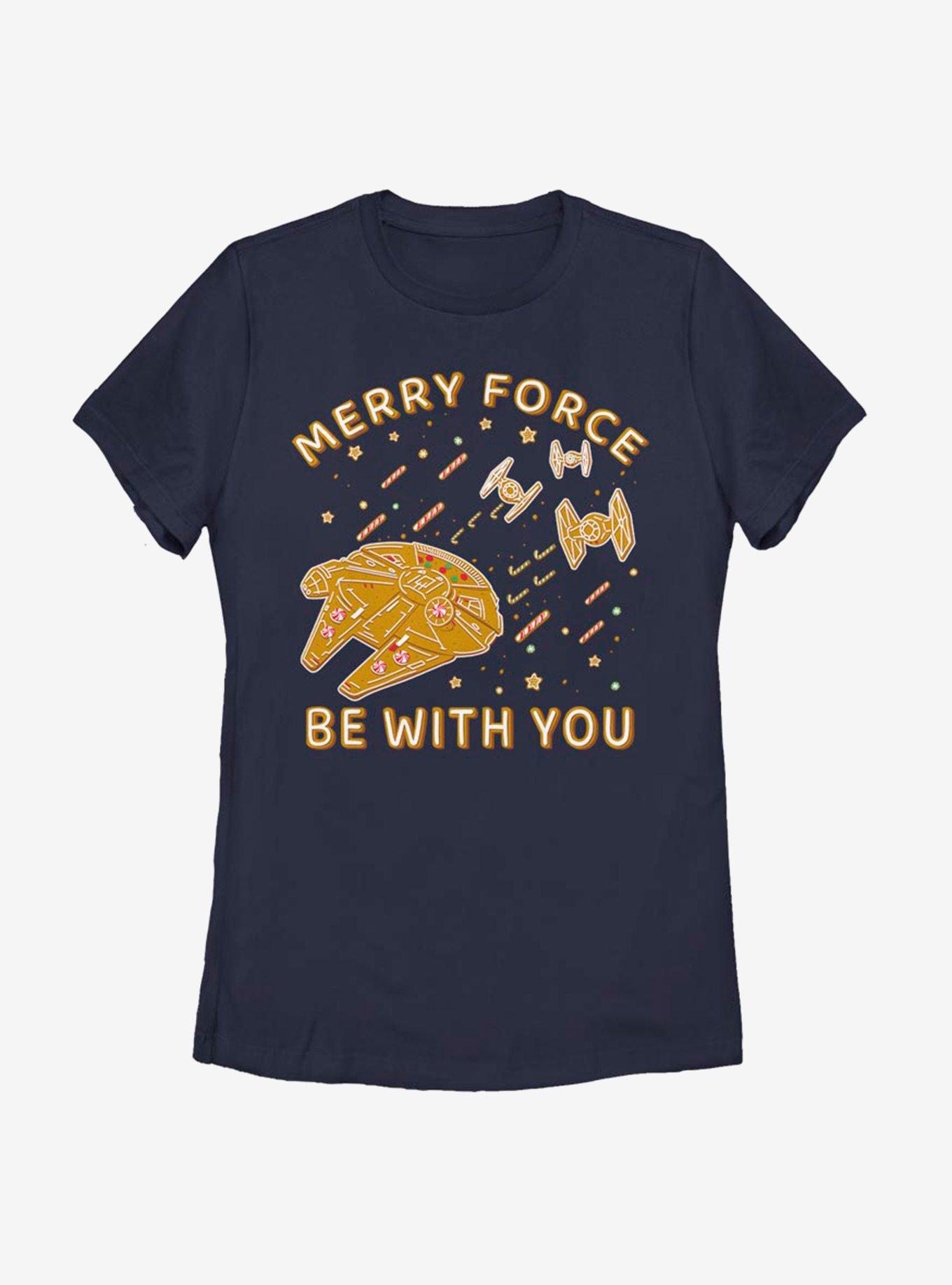 Star Wars Gingerbread Falcon Womens T-Shirt, , hi-res