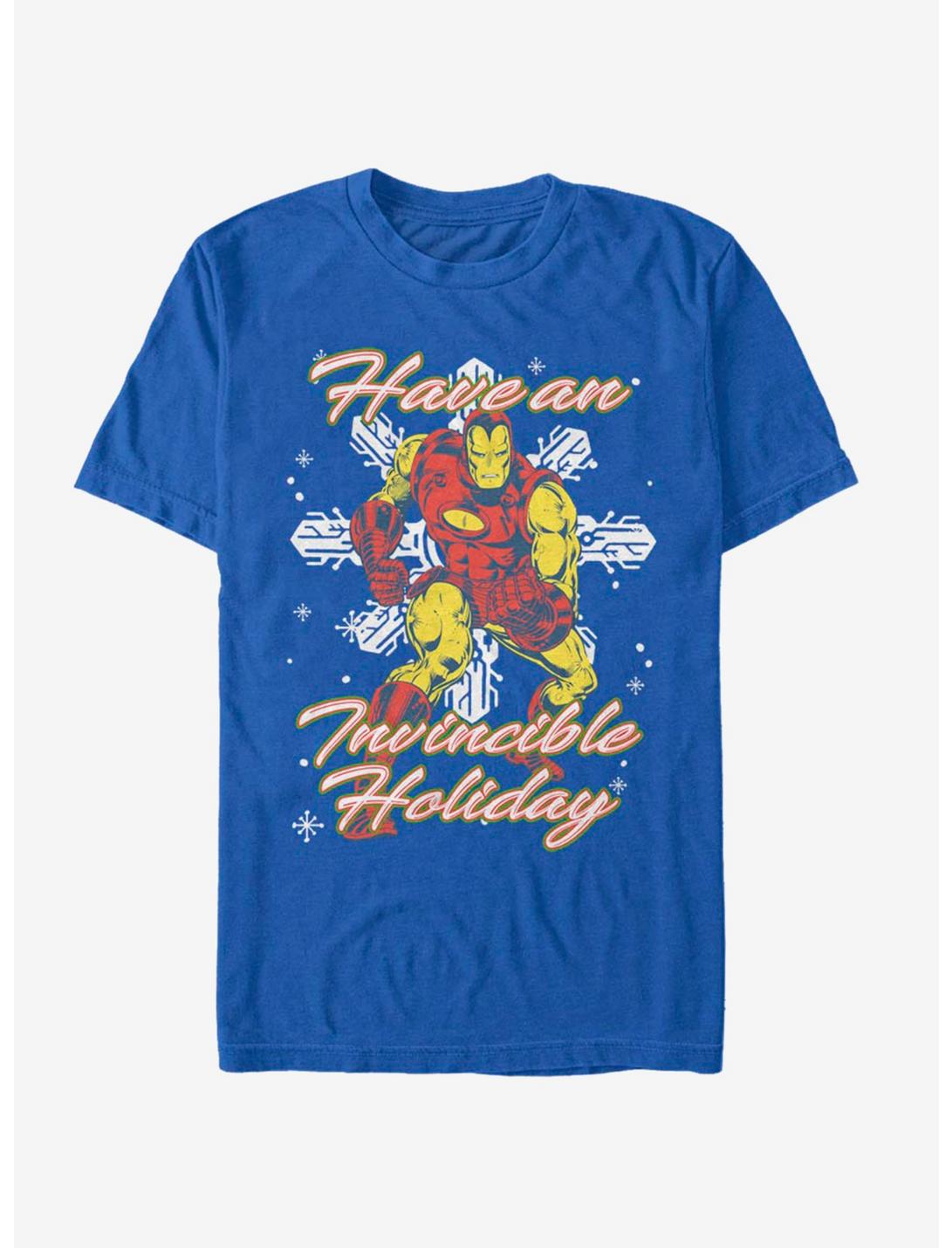 Marvel Iron Man Incredible Holiday T-Shirt, ROYAL, hi-res