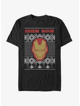 Marvel Iron Man Helmet Christmas Pattern T-Shirt, , hi-res