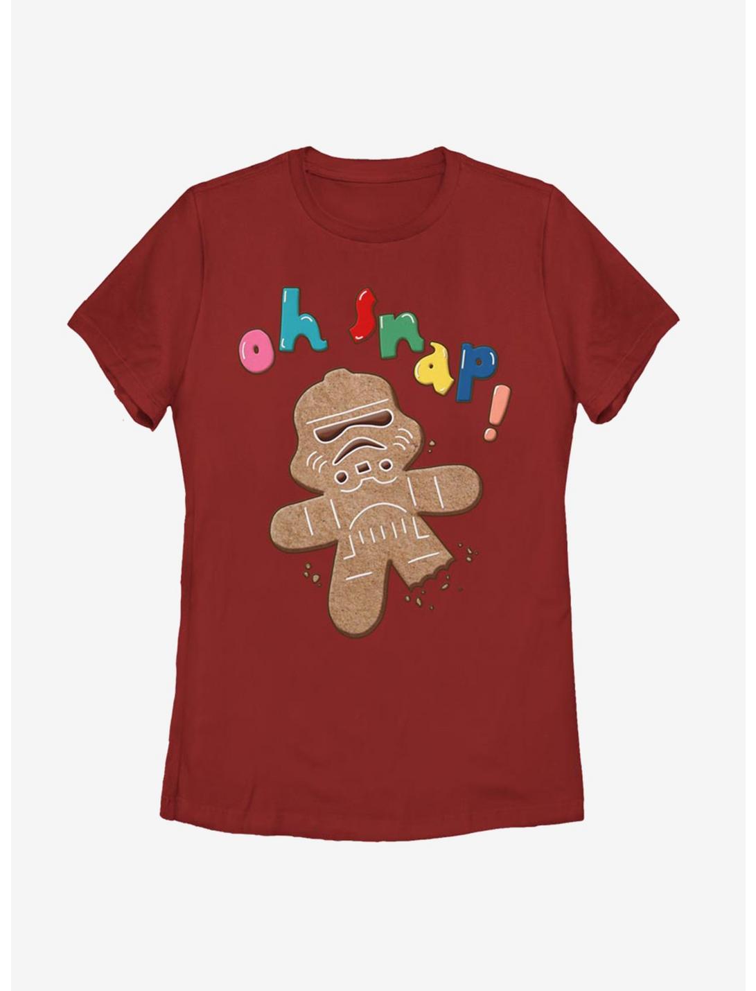 Star Wars Storm Trooper Gingerbread Womens T-Shirt, RED, hi-res