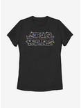 Star Wars Christmas Lights Womens T-Shirt, BLACK, hi-res