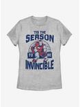 Marvel Iron Man Invincible Season Womens T-Shirt, ATH HTR, hi-res