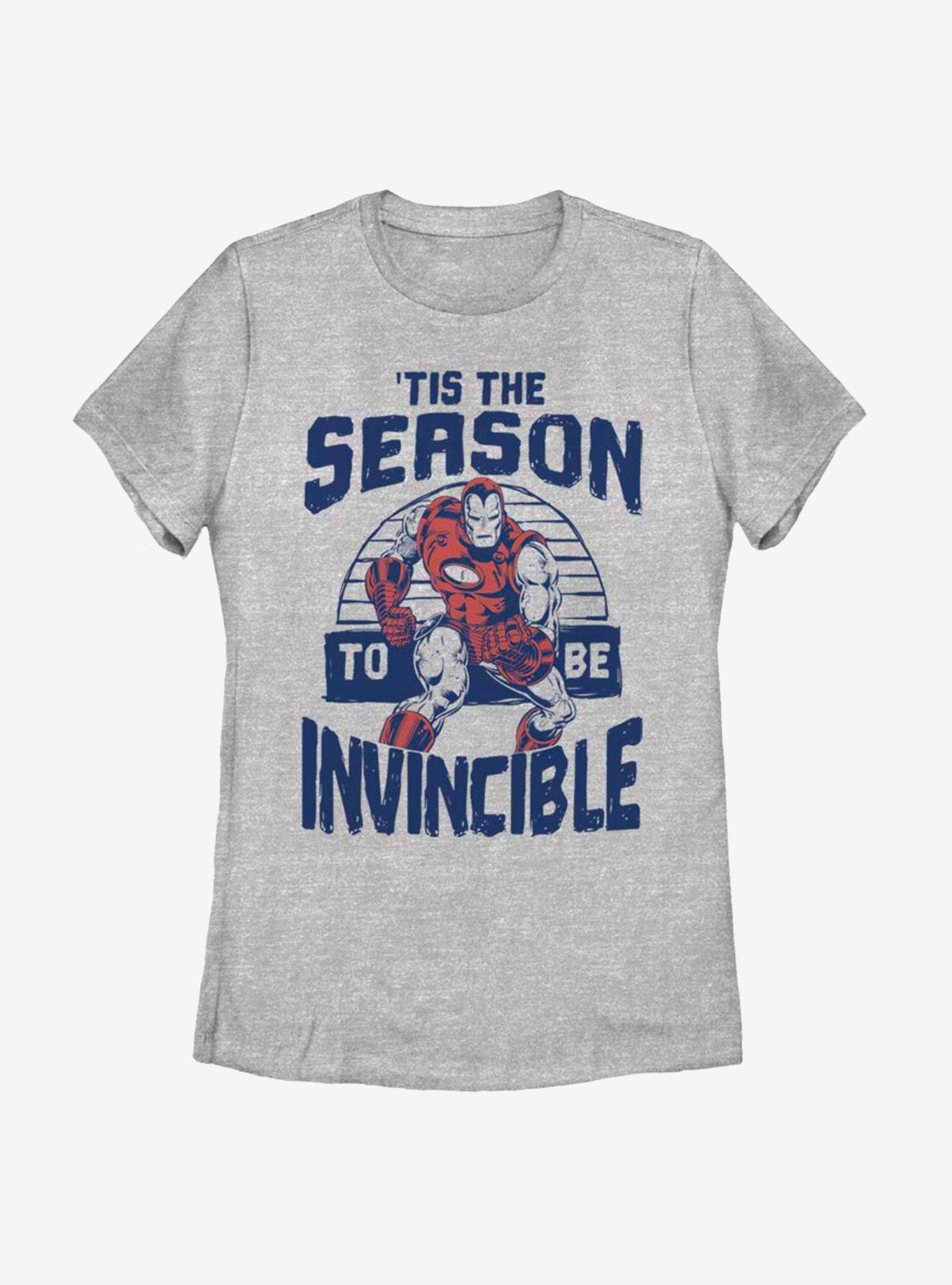 Marvel Iron Man Invincible Season Womens T-Shirt, ATH HTR, hi-res