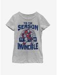 Marvel Iron Man Invincible Season Youth Girls T-Shirt, ATH HTR, hi-res