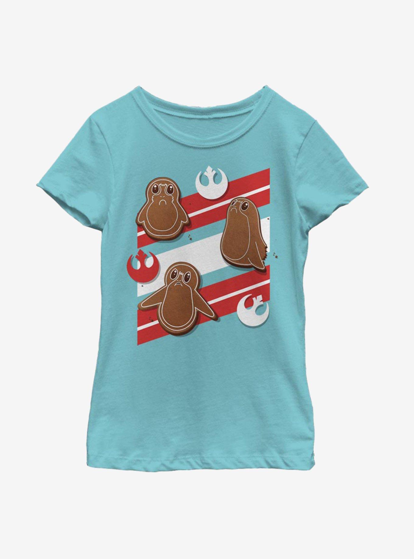 Star Wars Ginger Porgs Youth Girls T-Shirt, , hi-res