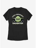 Star Wars Yoda Merriest Daughter Womens T-Shirt, BLACK, hi-res