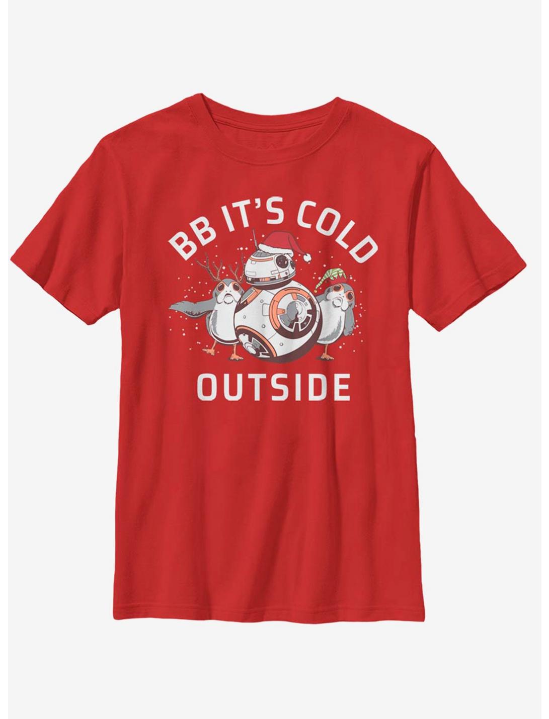 Star Wars BB It's Cold Youth T-Shirt, RED, hi-res