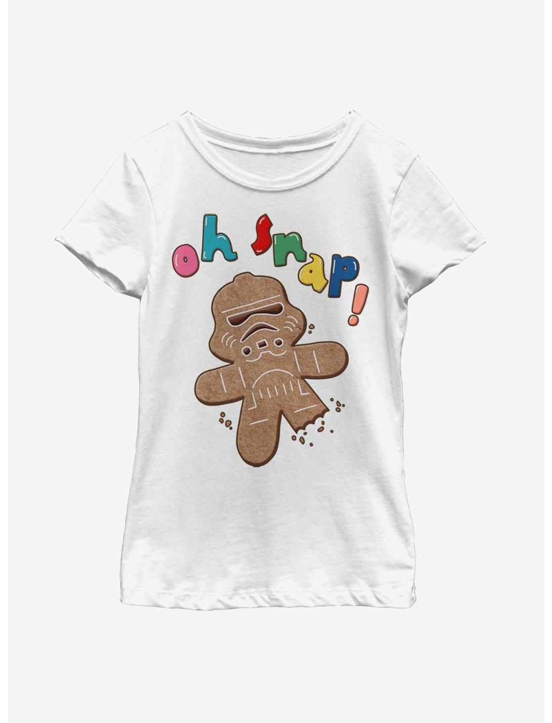 Star Wars Storm Trooper Gingerbread Youth Girls T-Shirt, WHITE, hi-res