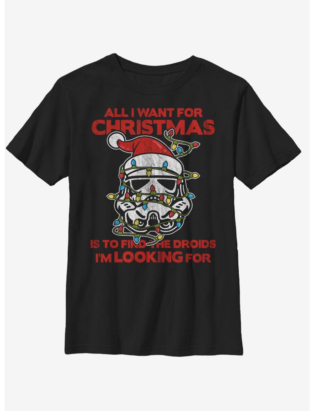 Star Wars Christmas Trooper Youth T-Shirt, BLACK, hi-res