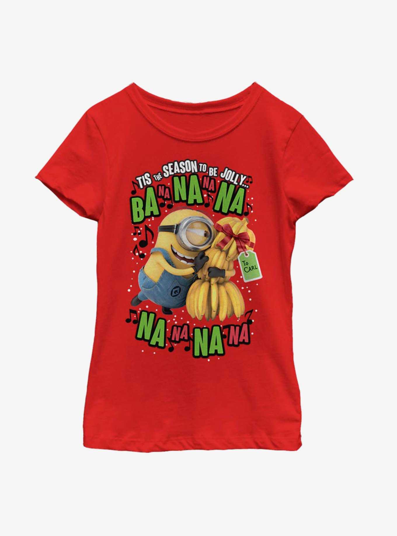 Despicable Me Minions Deck The Halls Youth Girls T-Shirt, , hi-res