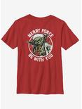 Star Wars Merry Force Youth T-Shirt, RED, hi-res