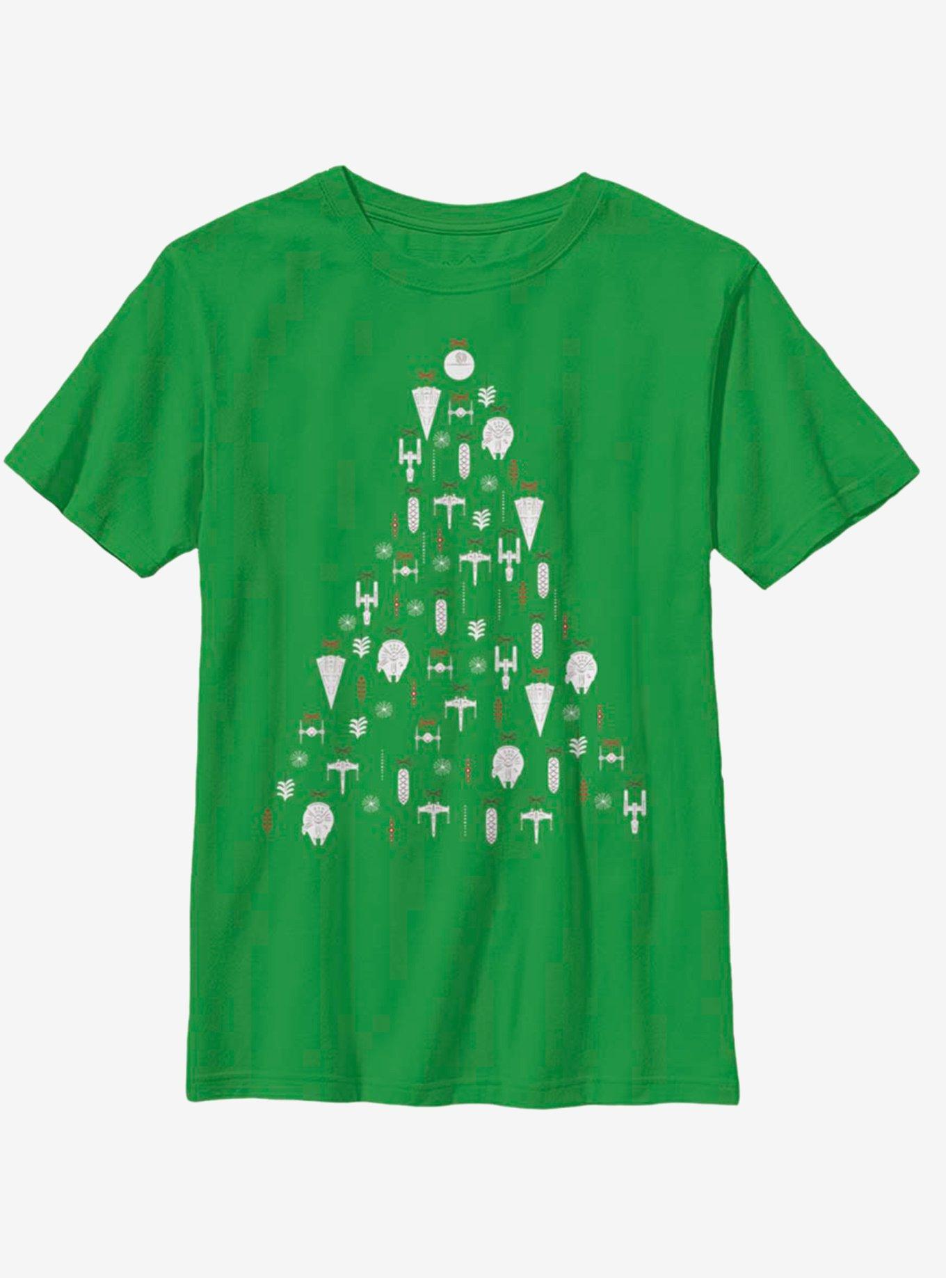 Star Wars Ornament Tree Youth T-Shirt, KELLY, hi-res