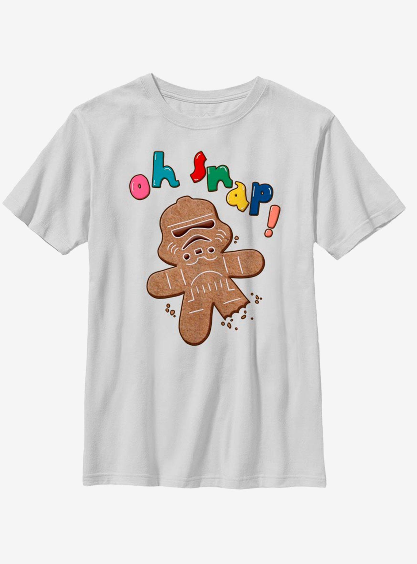 Star Wars Storm Trooper Gingerbread Youth T-Shirt, WHITE, hi-res