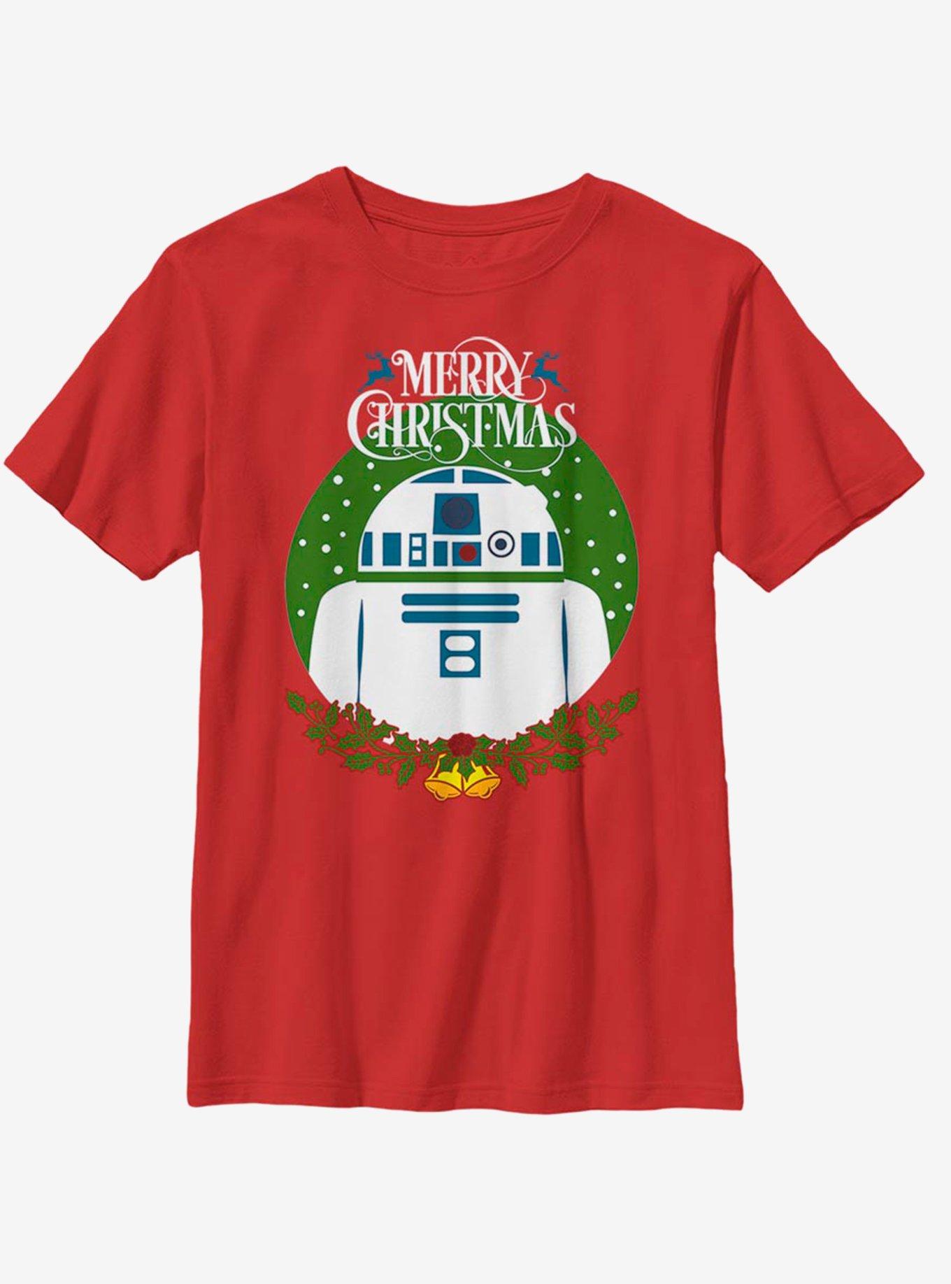 Star Wars R2 Wreath Youth T-Shirt, , hi-res
