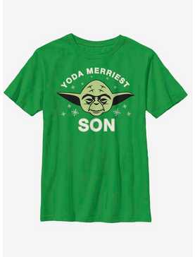 Star Wars Yoda Merriest Son Youth T-Shirt, , hi-res