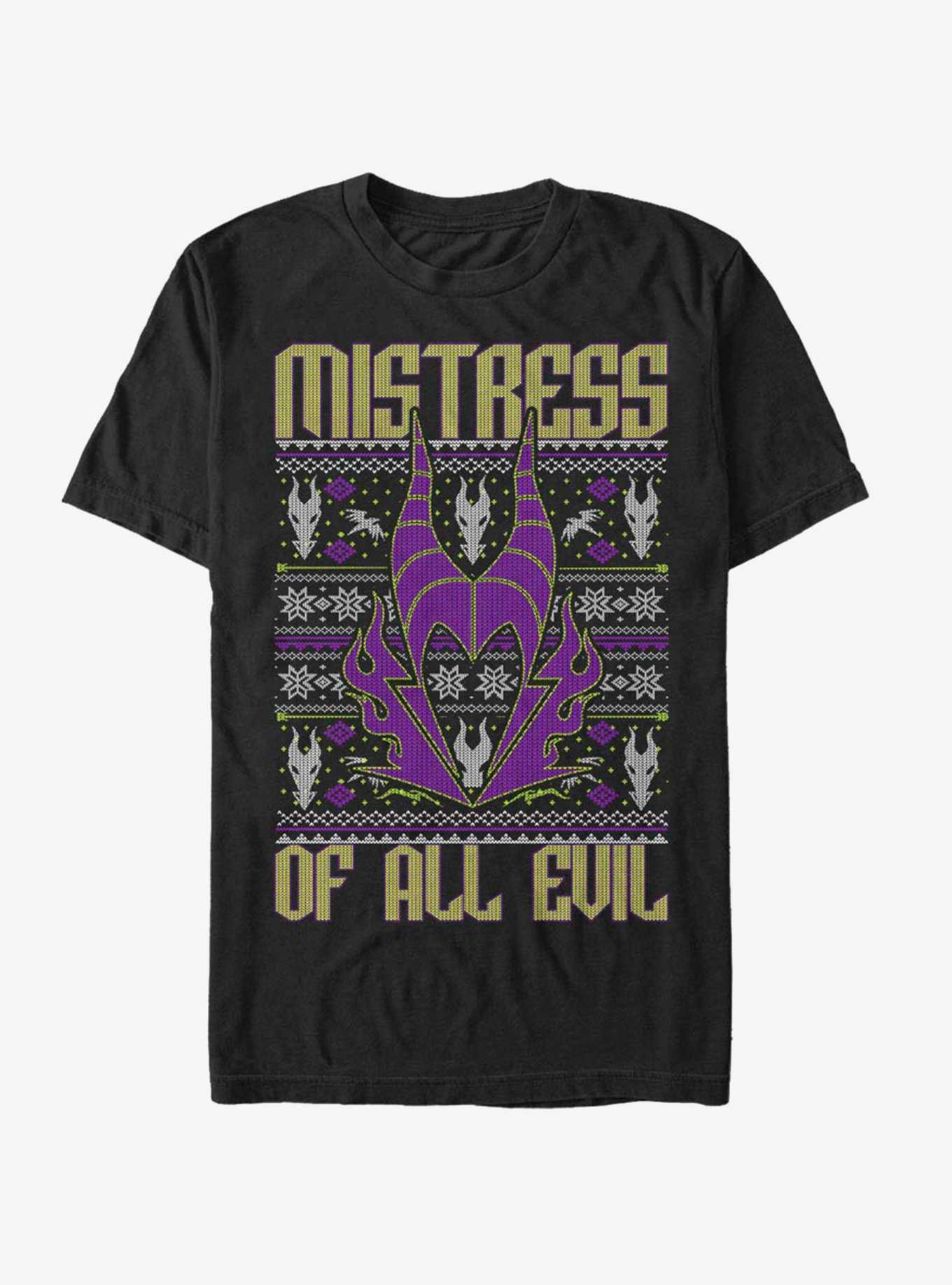 Disney Maleficent Mistress Of All Evil Christmas Pattern T-Shirt, , hi-res