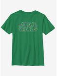 Star Wars Christmas Lights Youth T-Shirt, KELLY, hi-res