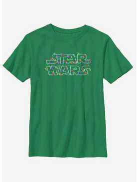 Star Wars Christmas Lights Youth T-Shirt, , hi-res