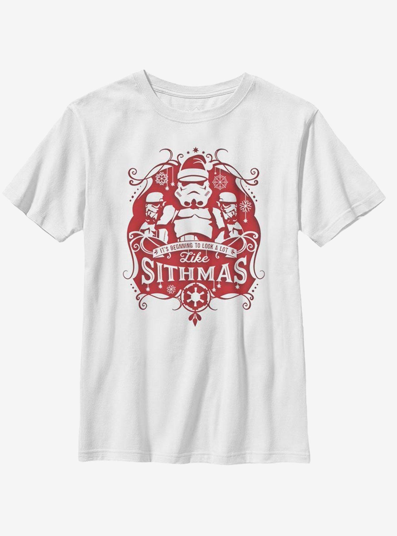 Star Wars Trooper Claus Youth T-Shirt, WHITE, hi-res