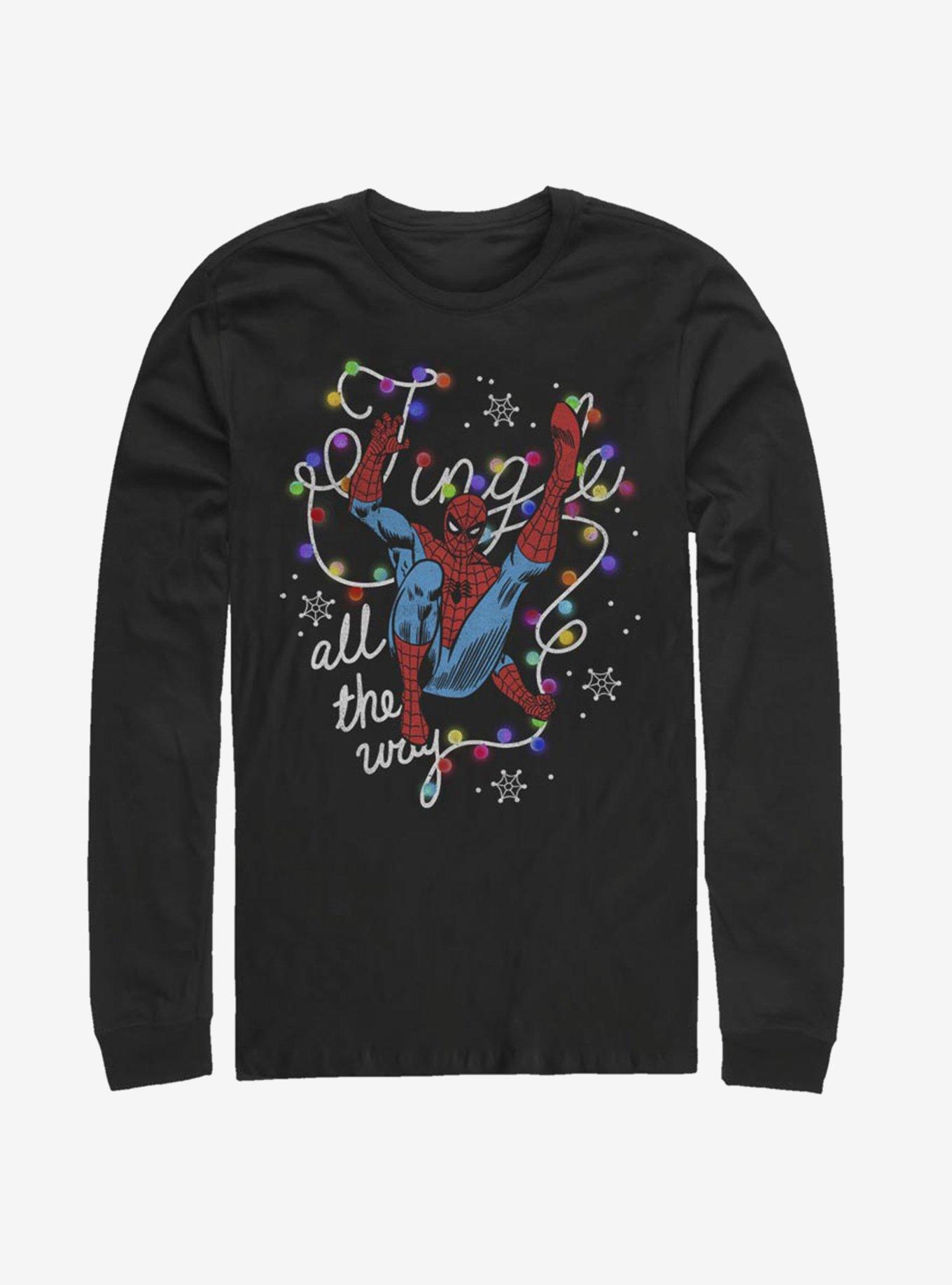 Marvel Spider-Man Jingle All The Way Long-Sleeve T-Shirt, , hi-res