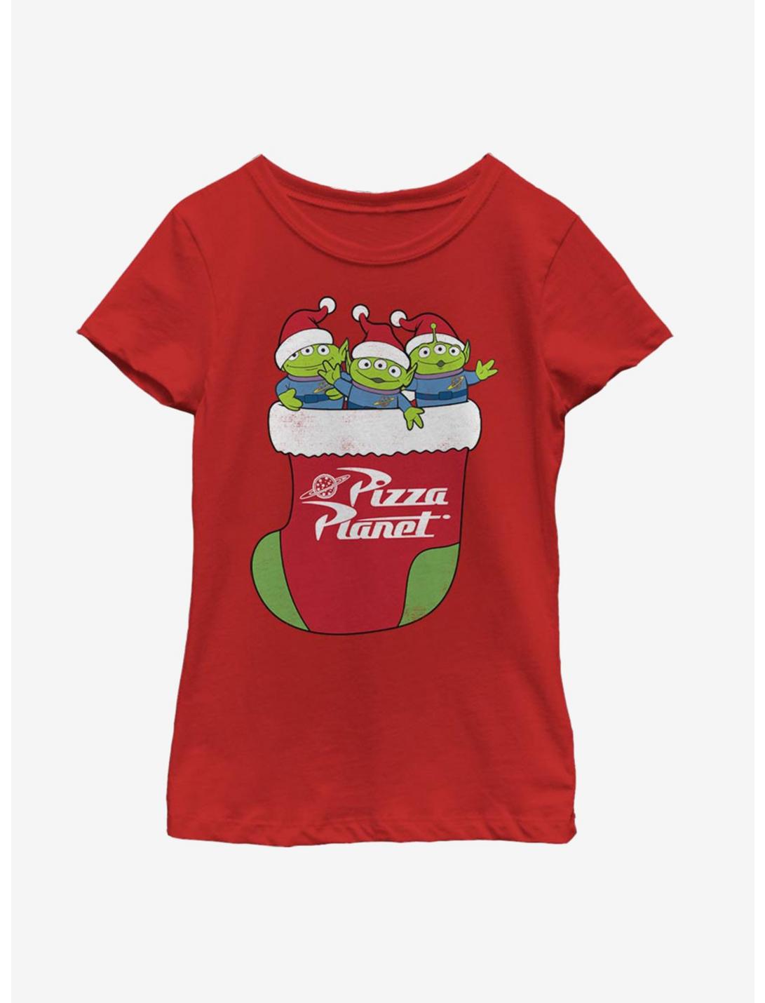 Disney Pixar Toy Story Aliens Stocking Stuffers Youth Girls T-Shirt, RED, hi-res