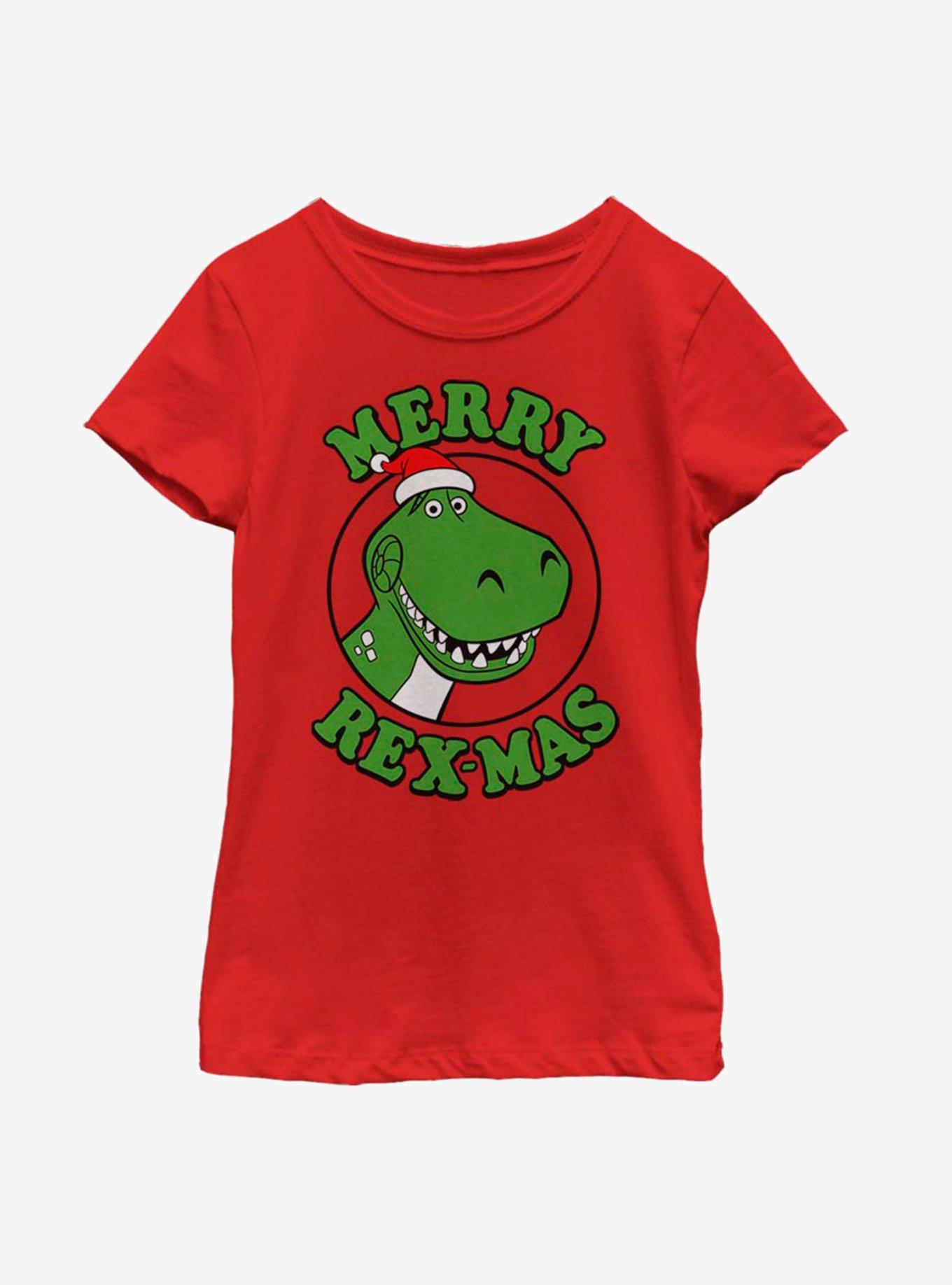 Disney Pixar Toy Story Merry Rexmas Youth Girls T-Shirt, , hi-res