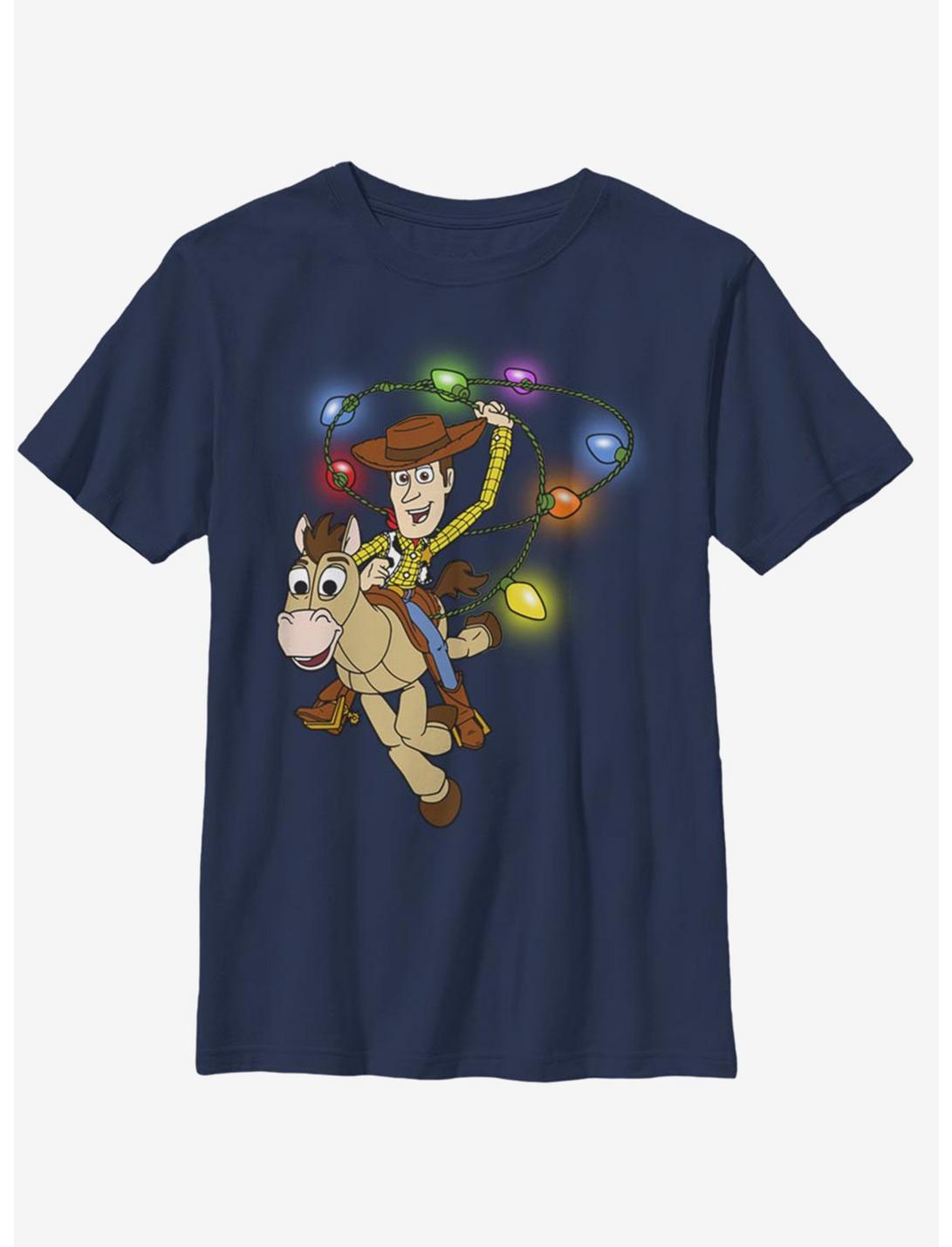 Disney Pixar Toy Story Lasso Lights Youth T-Shirt, NAVY, hi-res