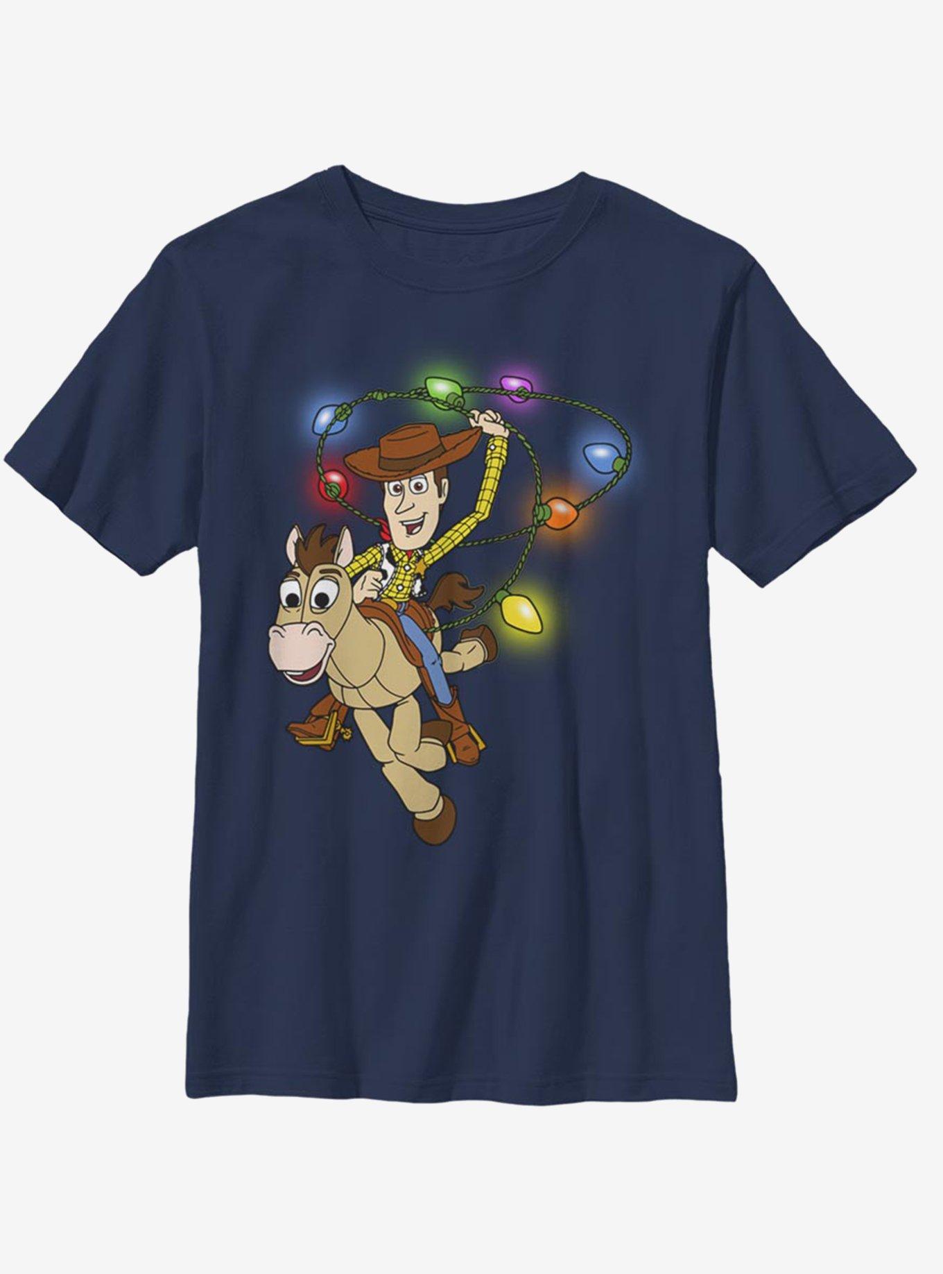 Disney Pixar Toy Story Lasso Lights Youth T-Shirt, NAVY, hi-res