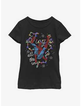 Marvel Spider-Man Jingle All The Way Youth Girls T-Shirt, , hi-res