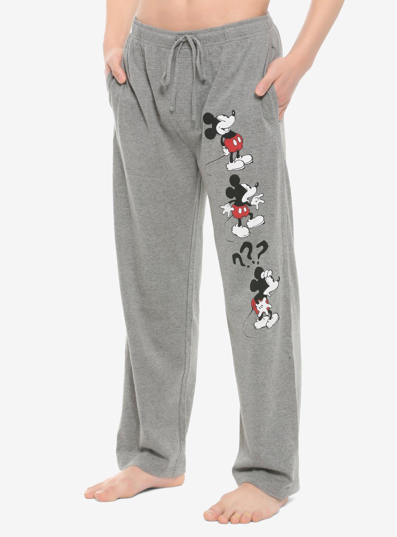 Disney Mickey Mouse Classic Reactions Pajama Pants, HEATHER GREY, hi-res