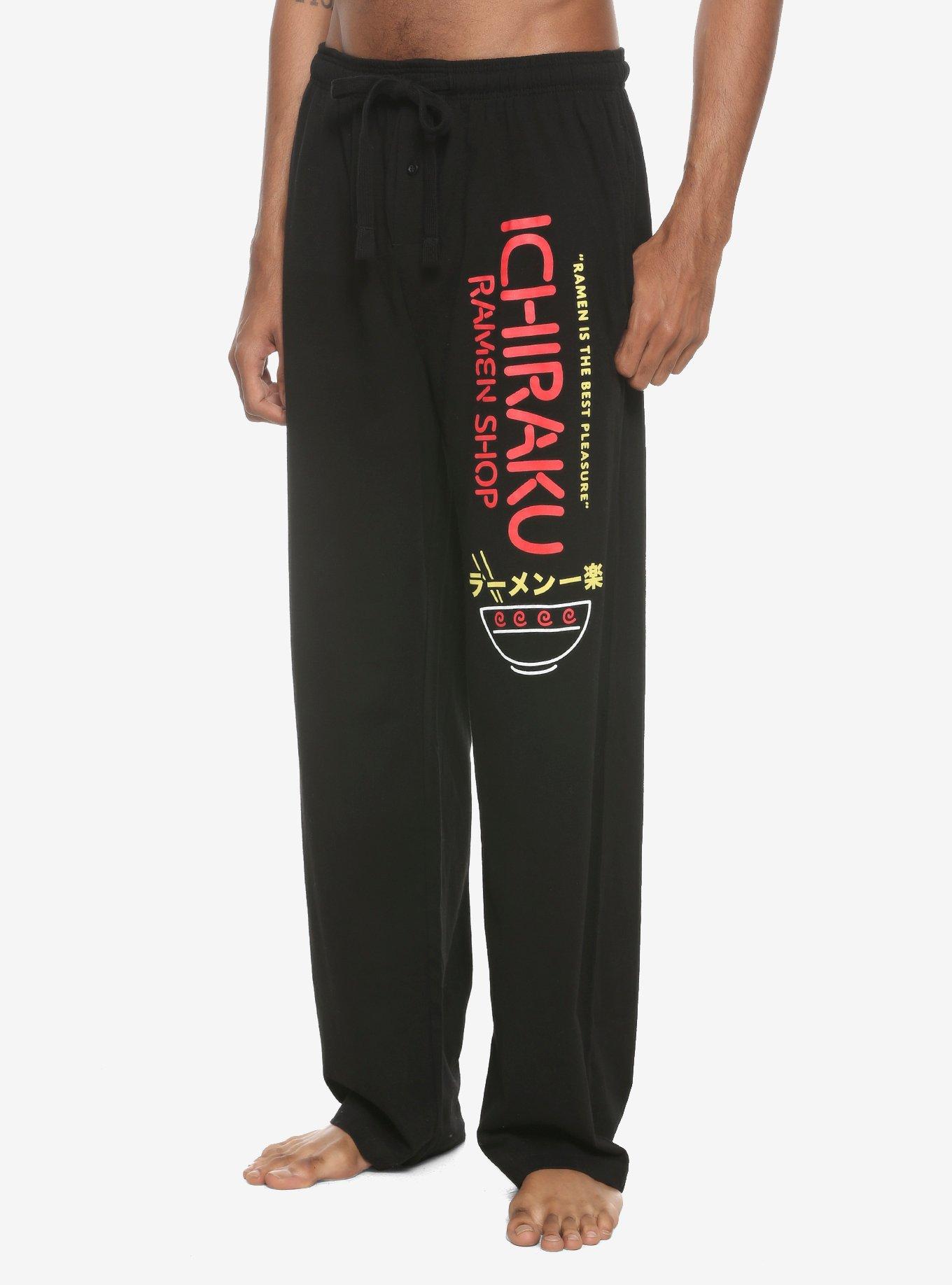 Naruto Shippuden Ichiraku Ramen Pajama Pants, BLACK, hi-res