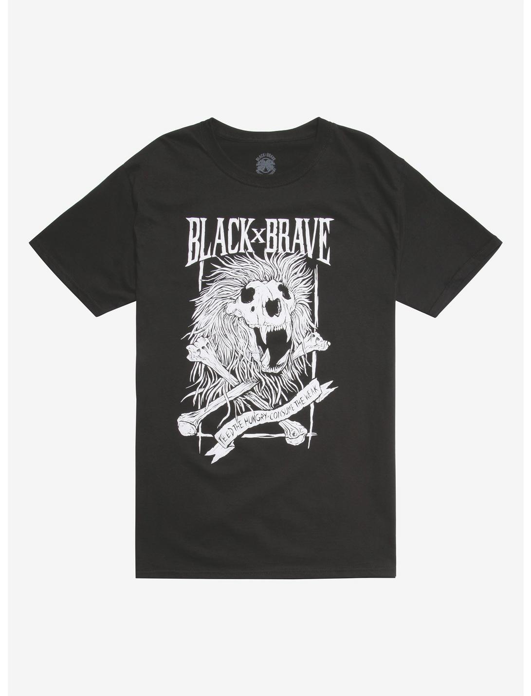 Black X Brave Feed The Hungry T-Shirt, BLACK, hi-res