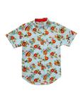 Scooby-Doo Floral Woven Button-Up - BoxLunch Exclusive, RED, hi-res