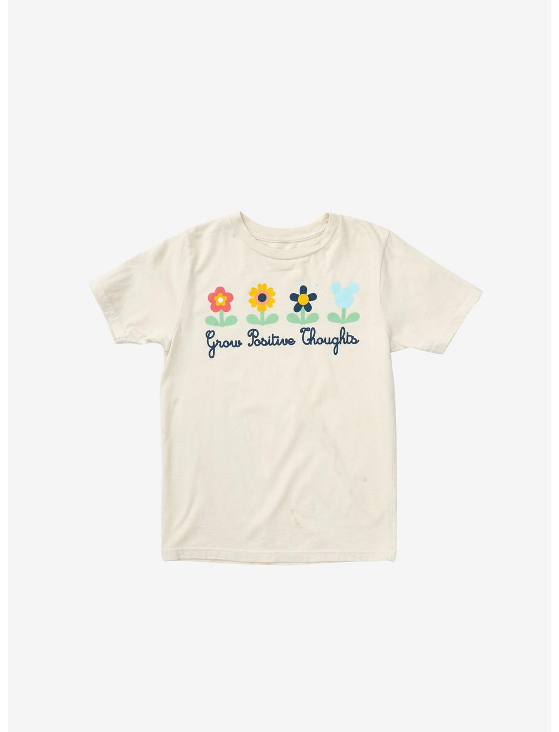Disney Mickey Mouse Grow Positive Thoughts Youth T-Shirt, BLUE, hi-res