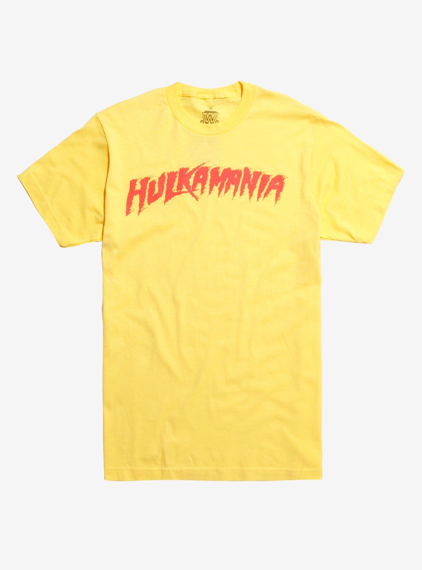 WWE Hulkamania Logo T-Shirt, YELLOW, hi-res