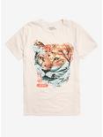 Tiger Wave T-Shirt By Dan Fajarado, WHITE, hi-res