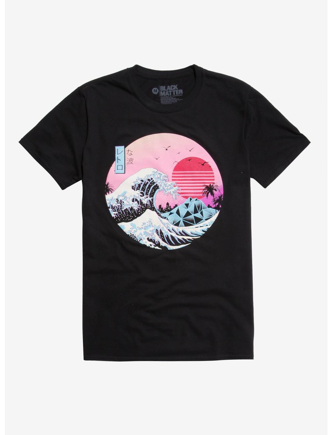 The Great Retro Wave T-Shirt By Vincent Trinidad, BLACK, hi-res