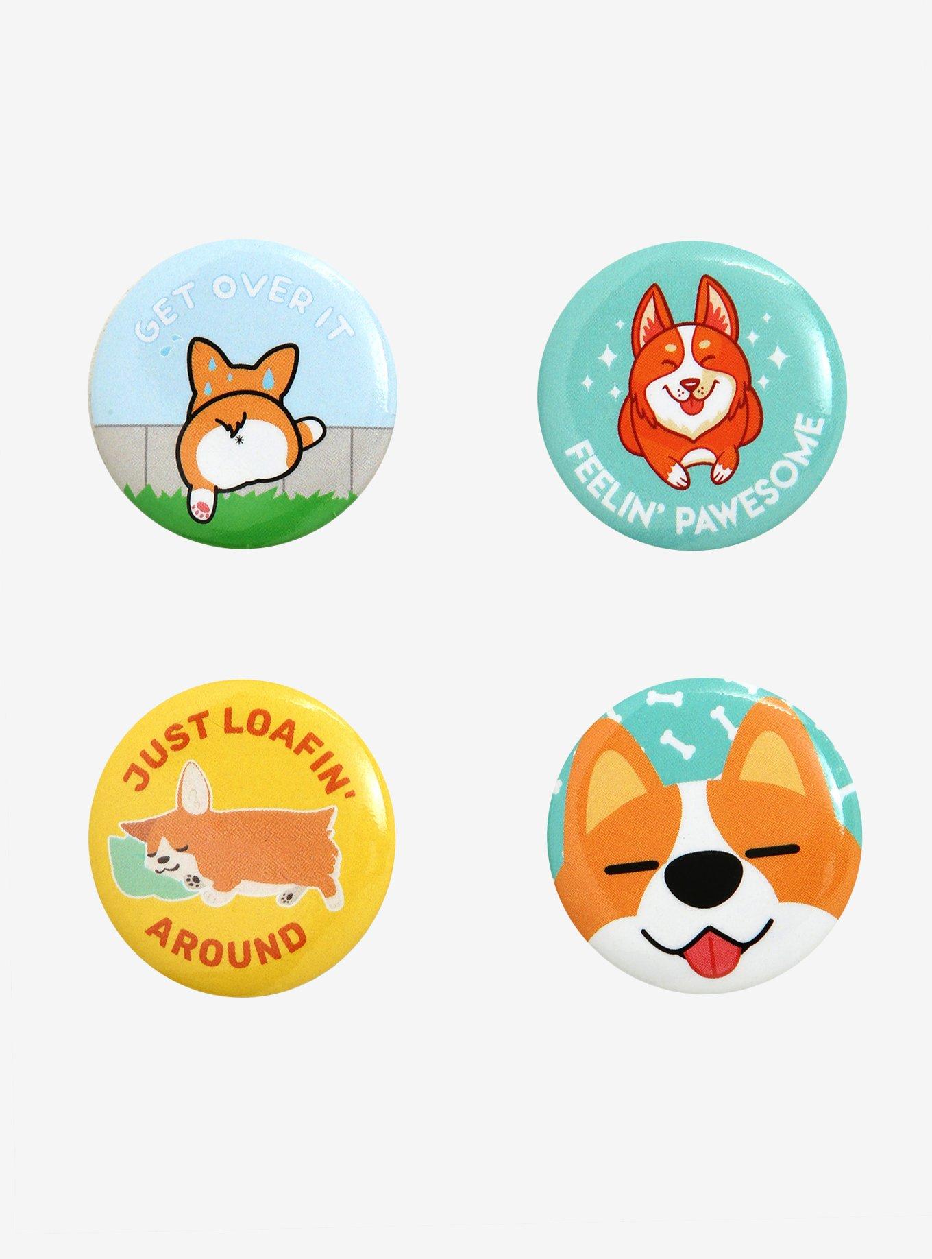 Corgi Madness Button Set, , hi-res