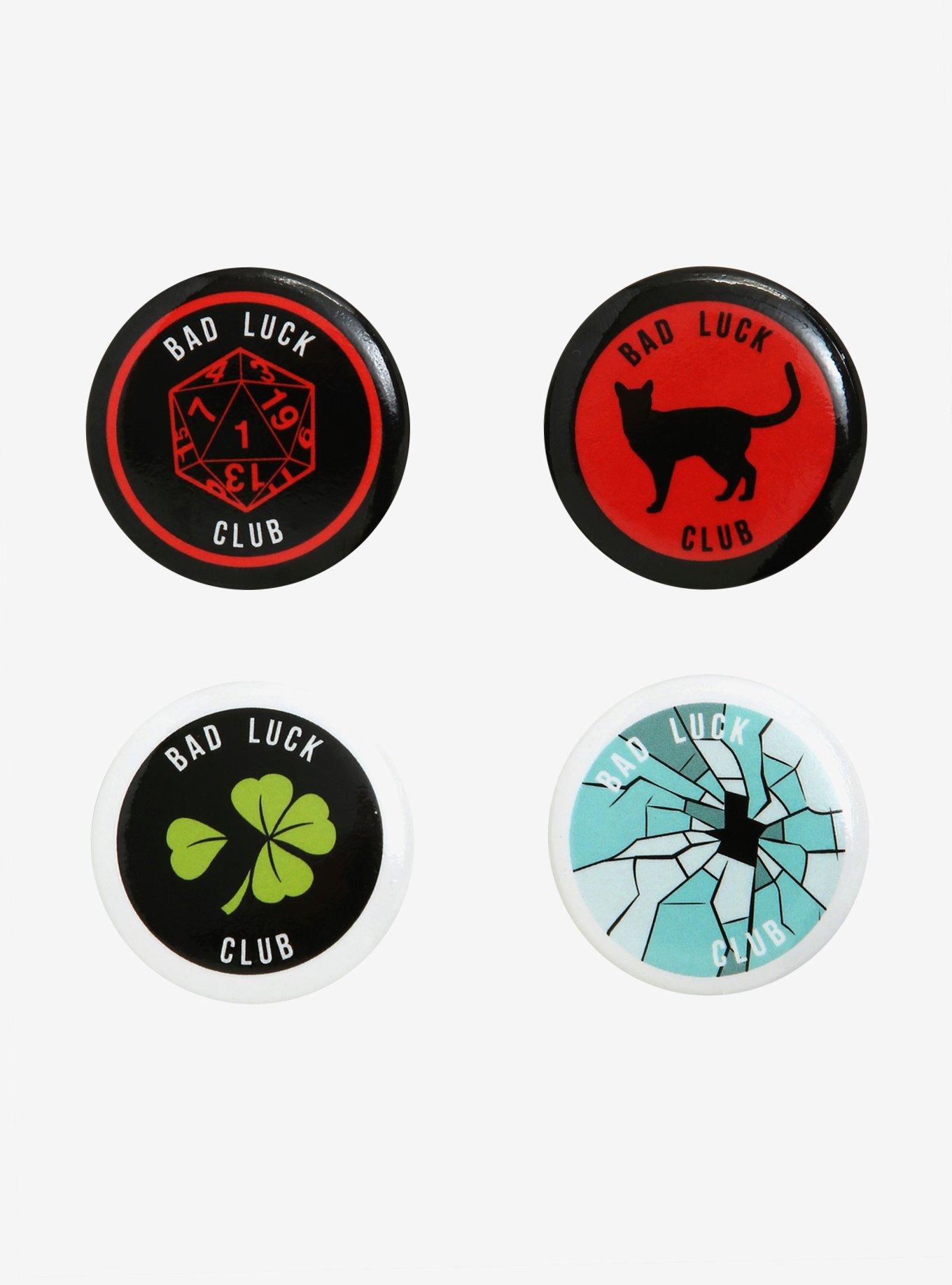 Bad Luck Club Button Set | Hot Topic