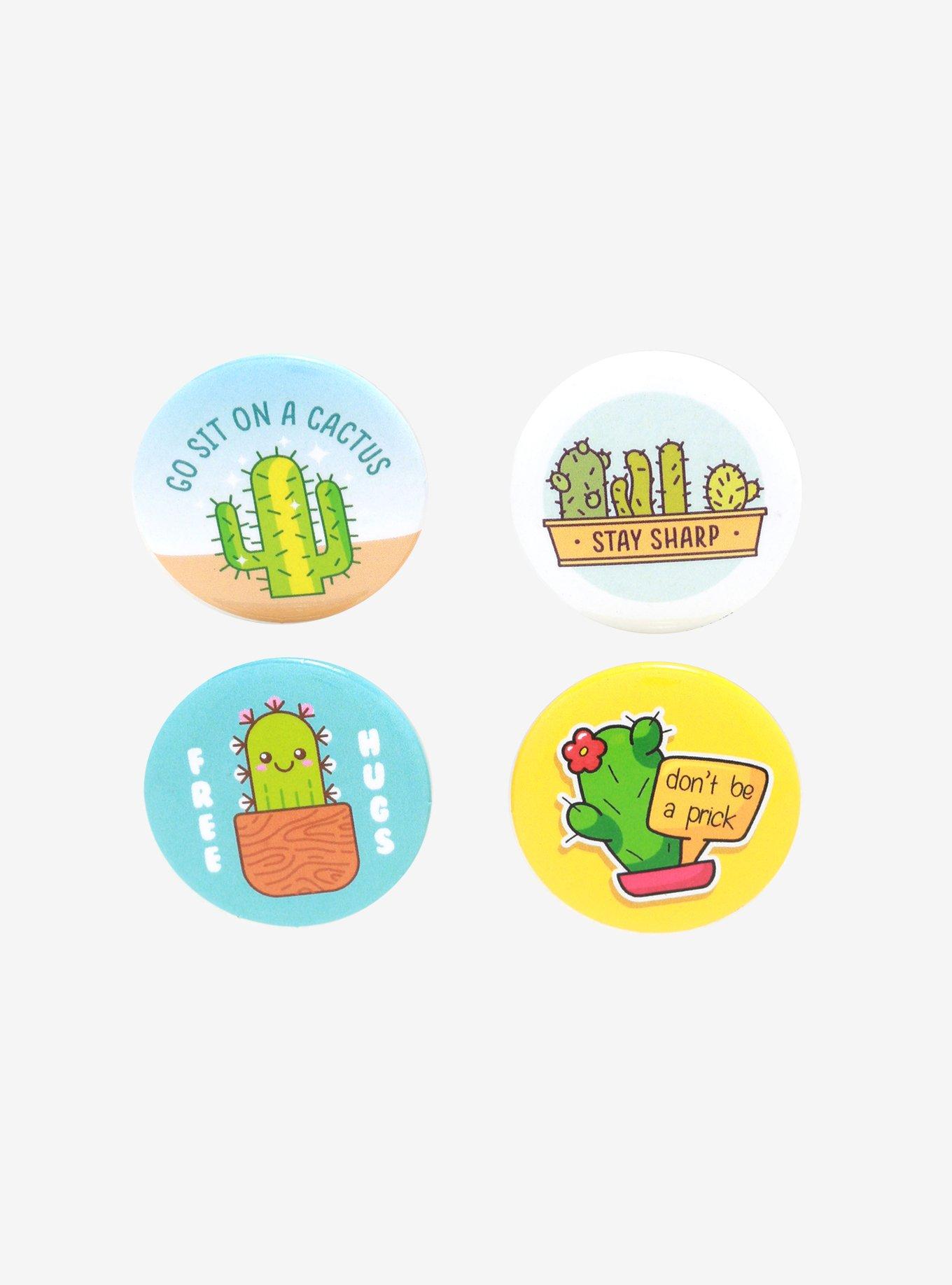 Cactus Vibes Button Set