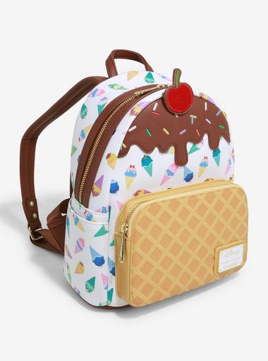 ice cream mini backpack Loungefly Disney Princess getter attitude and wit to make friends smile is about the same as mixing cookie dough ice cream with caramel swirl to cure a case of the Sunday scaries We have a sweet sneak