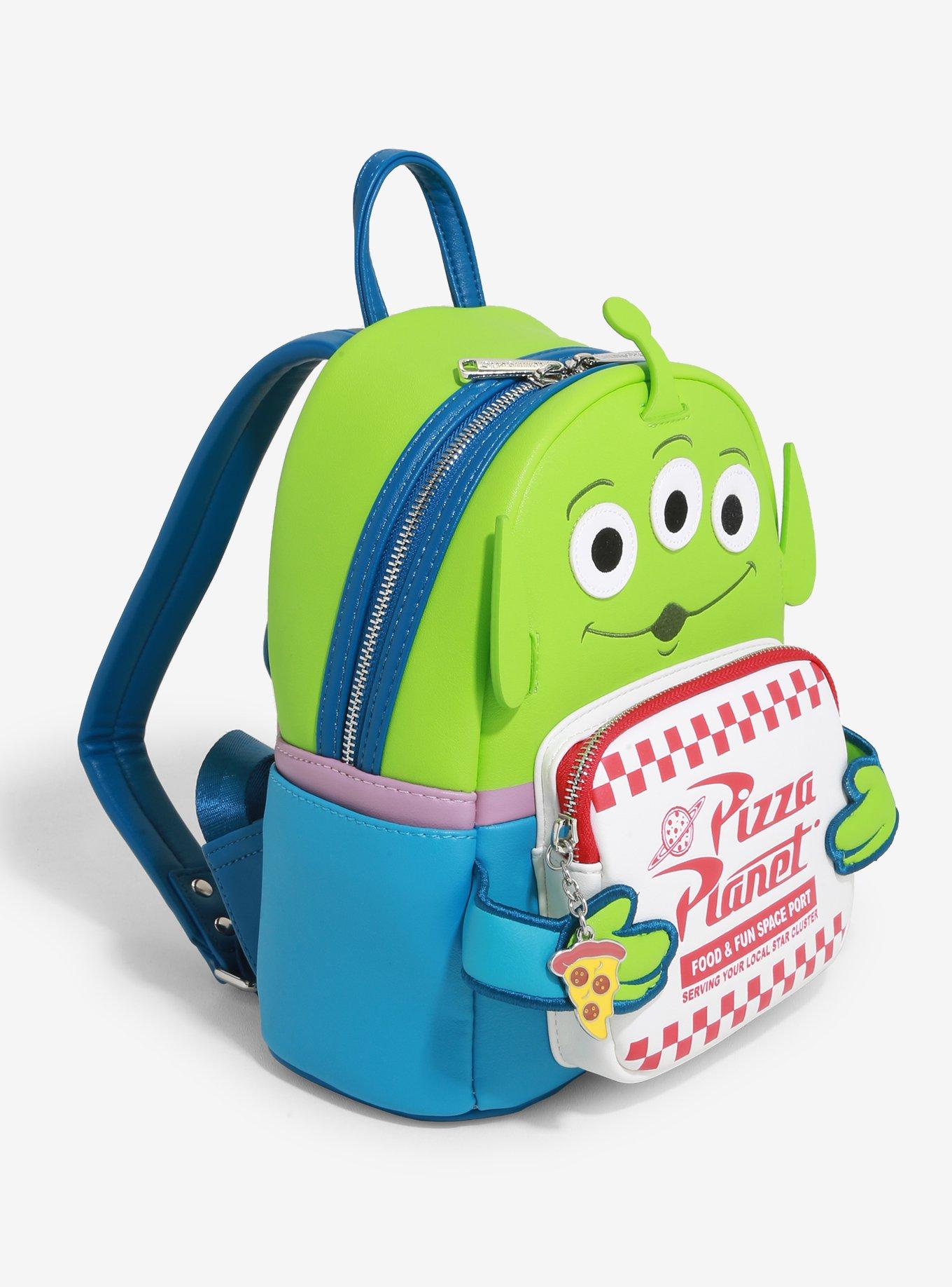 Loungefly Disney Pixar Toy Story Alien Pizza Planet Mini Backpack