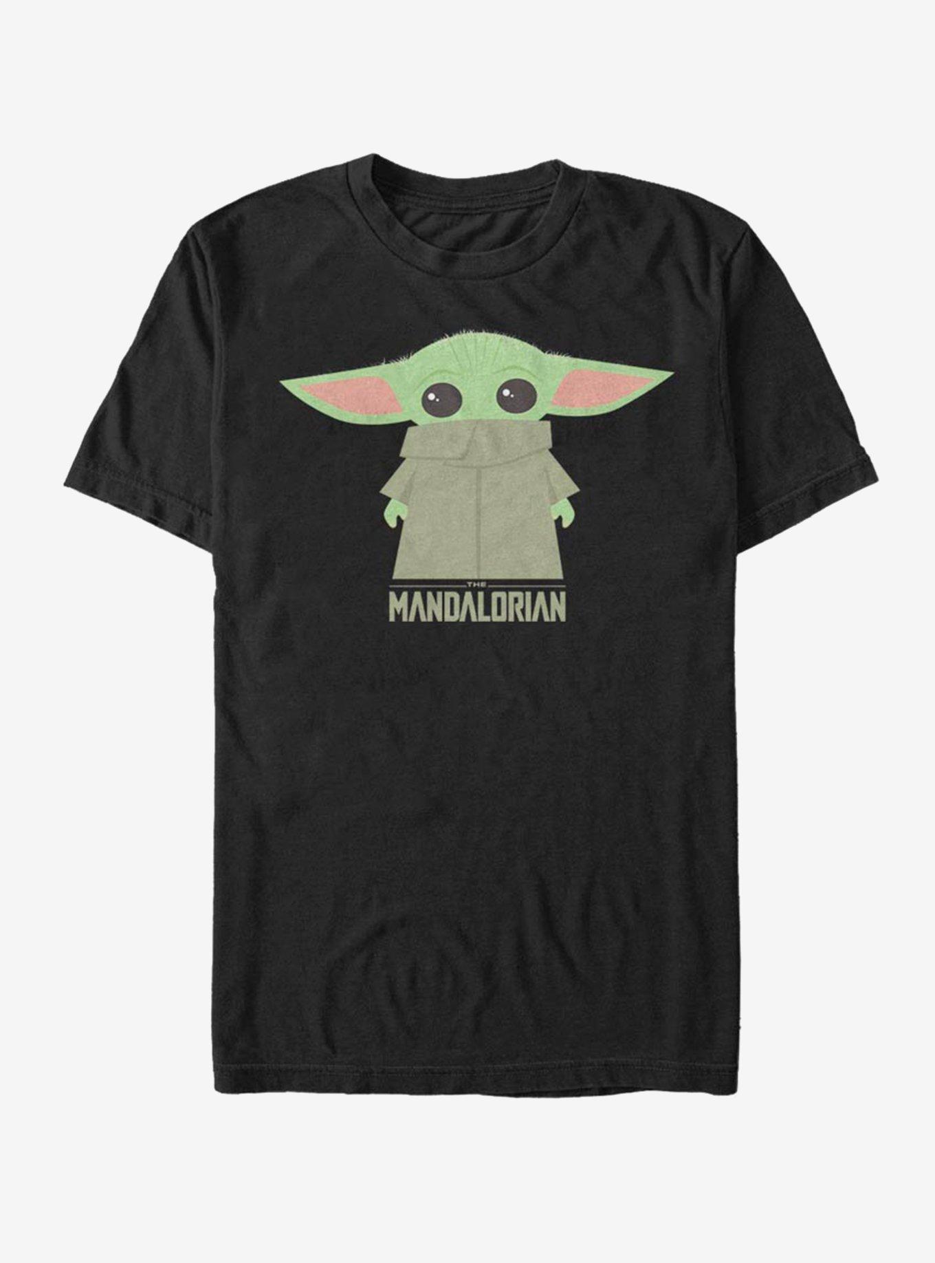 The Mandalorian The Child Covered Face T-Shirt, BLACK, hi-res