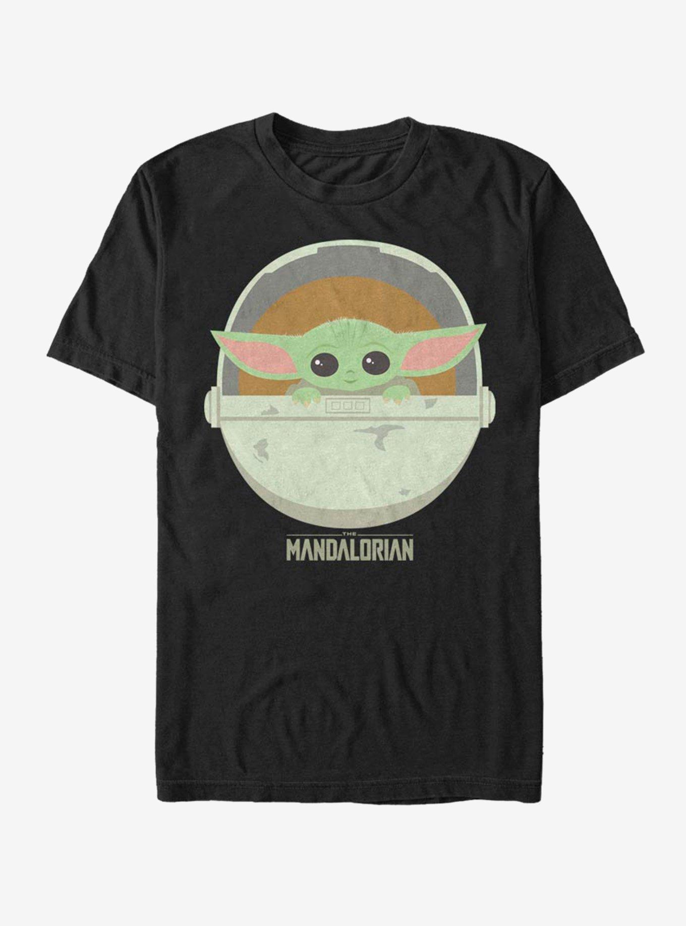 The Mandalorian The Child Cute Bassinet T-Shirt, BLACK, hi-res