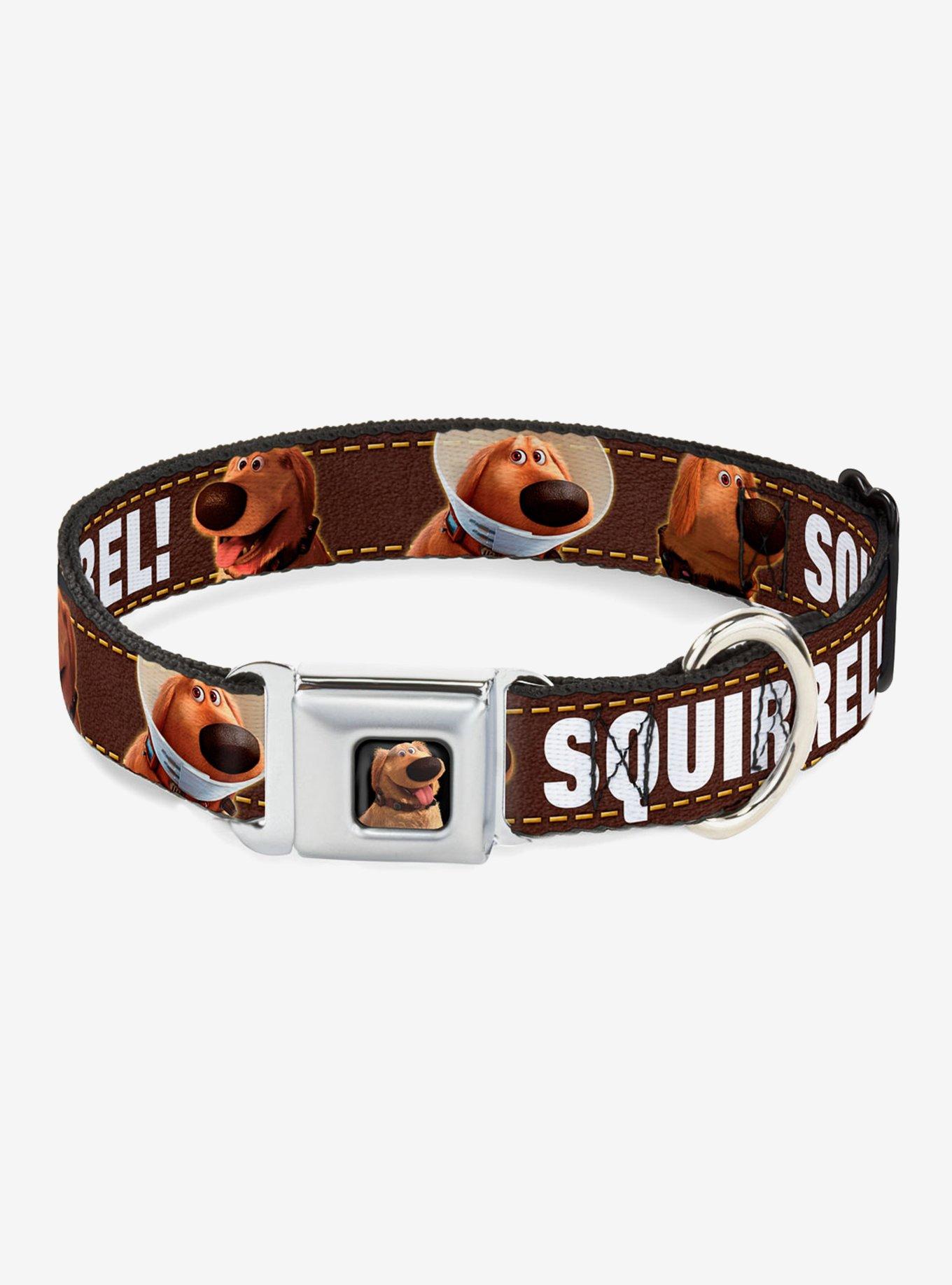 Disney Pixar Up Dug Poses Squirrel Dog Collar Seatbelt Buckle, , hi-res