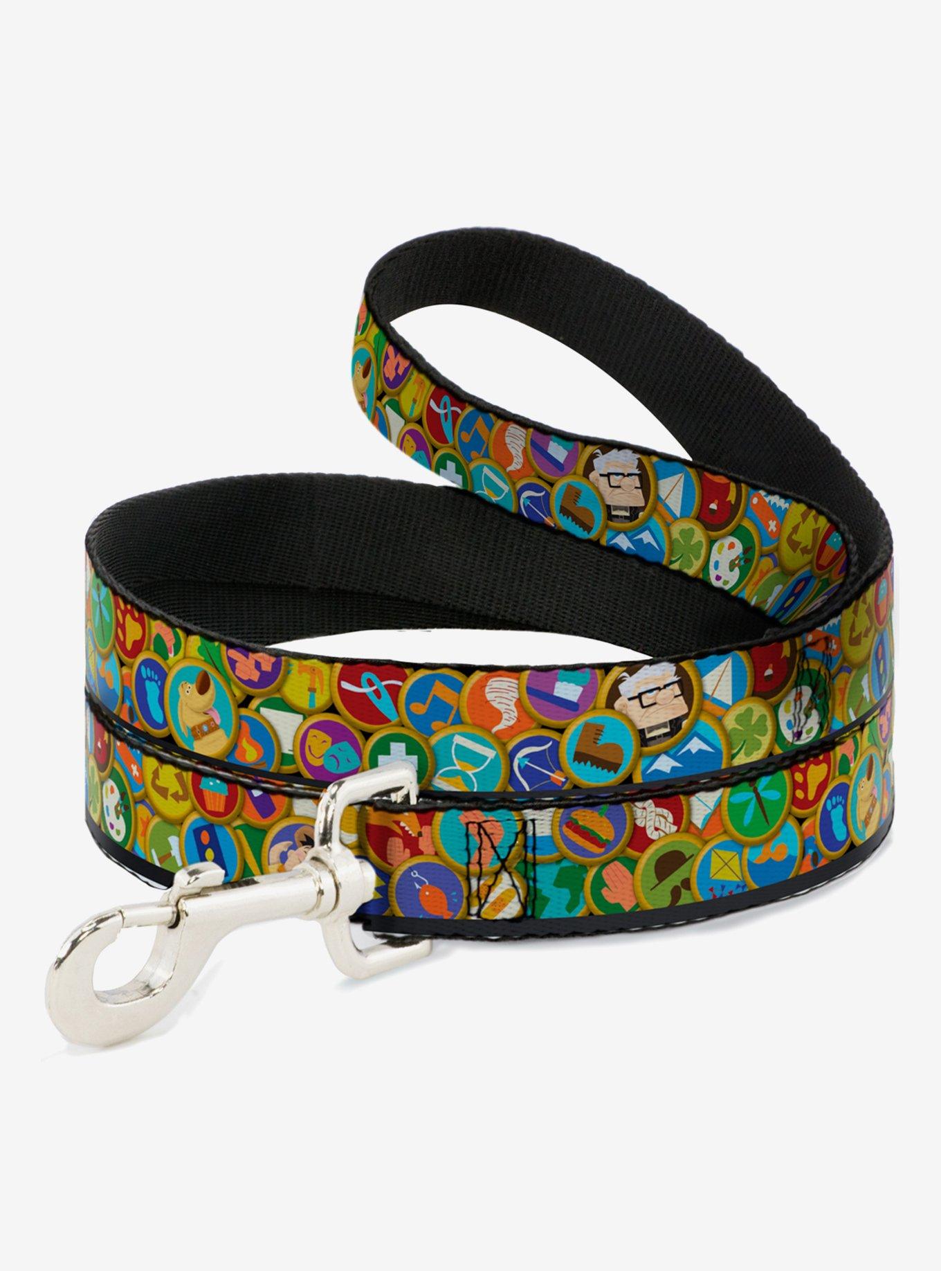 Disney Pixar Up Stacked Wilderness Explorers Badges Dog Leash, , hi-res